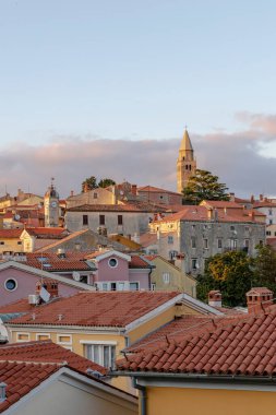 View on the town of Labin, Croatia on the Adriatic coast of Istria clipart