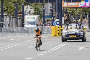 Rotterdam, Hollanda - 08-14-2024: Femke de Vries in the Tour 