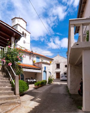 Brsec, Hırvatistan, cennet gibi eski kasaba manzarası