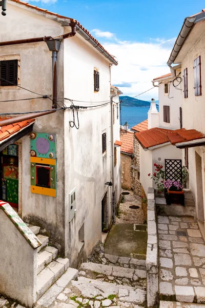 stock image Brsec, Croatia, idyllic old town scene