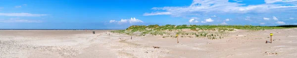 Панорама Охраняемых Дюн Санкт Питера Ординга Солнечный День Северное Море — стоковое фото