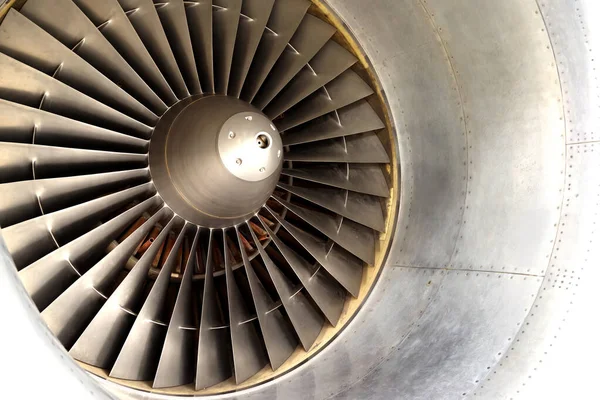 Close Twin Stream Turbine Air Jet Engine Airbus A380 Close Jogdíjmentes Stock Képek