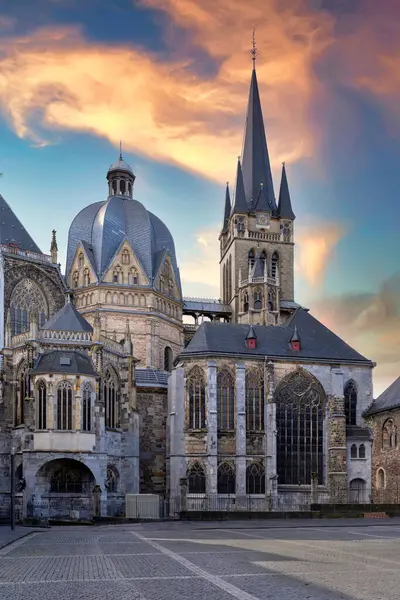 Cathédrale Aix Chapelle Allemand Aachener Dom Est Une Église Catholique — Photo