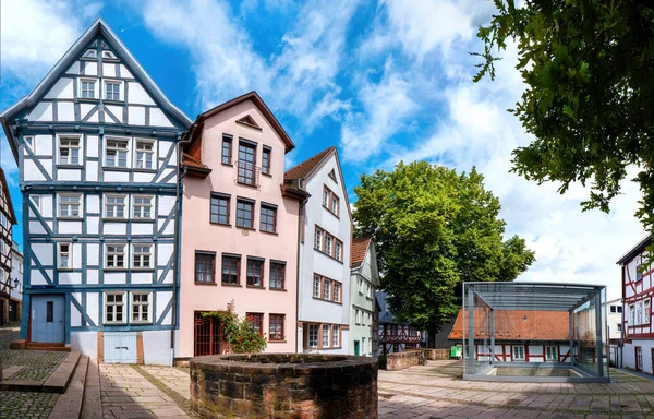 Живописный Старый Город Марбург Дер Лан Гессене Германия — стоковое фото