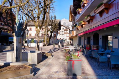 Charming village scene in Soell. Soll is a municipality in the district of Kufstein, Tyrol Austria clipart