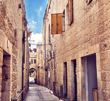 Kudüs, eski şehrin güzel sokakları