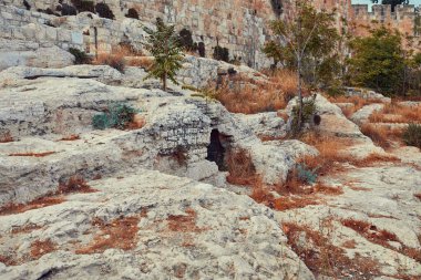 Eski Kudüs 'ün görkemli duvarları, tarihi hafıza