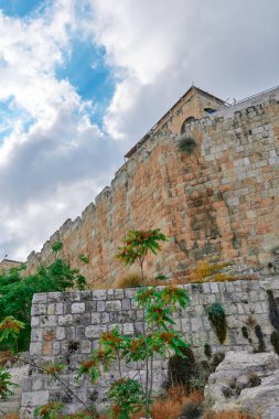 Eski Kudüs 'ün görkemli duvarları, tarihi hafıza