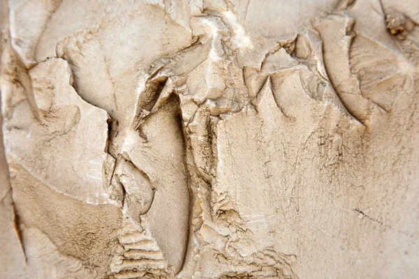 Tekstur Coklat Emas Alami Batu Close Yerusalem Batu Bagian — Stok Foto