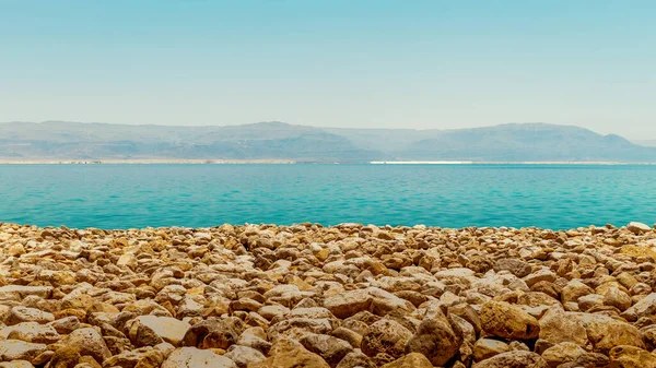 Rocky Shore Healing Dead Sea Judea Israel — Stock Photo, Image