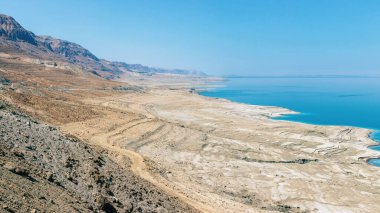 Lezzetli güzel manzara Ölü deniz, İsrail Yahudisi vadisi
