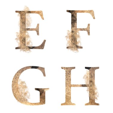 E-H harfleri, beyaz arkaplanda izole edilmiş resimler, düğün monogramı, tebrik kartları, logo