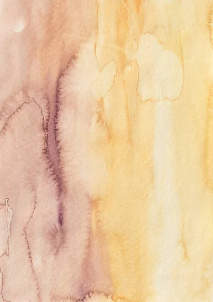 Watercolor Brown Abstract Texture Background — Photo