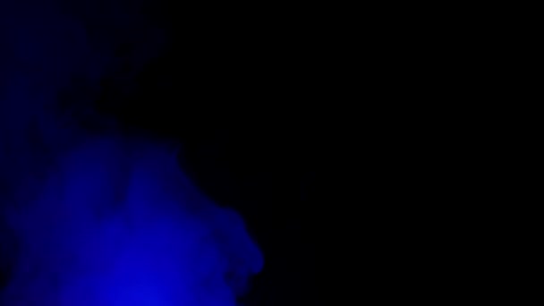 Абстрактный Синий Дымовой Фон Дым Текстуры Паровое Облако — стоковое видео