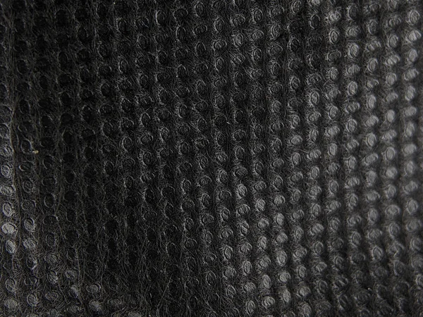 Close-up black bag blanket background and texture.
