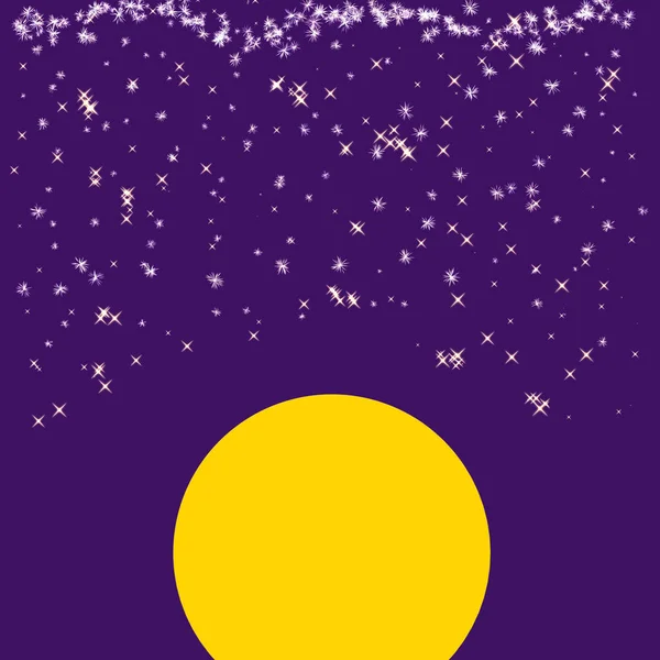 Abstrakter Mond Und Glänzende Sternenhintergründe Illustration Und Texturen Mit Farbenfrohen — Stockfoto