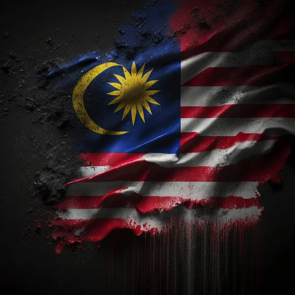 国民の日のイラストマレーシアの旗フルHd — ストック写真