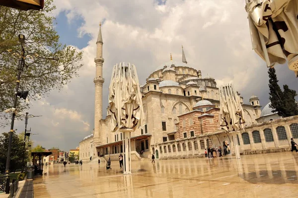 Istanbul Turquie 2023Mosquée Historique Fatih Mosquée Conquérant Mosquée Ottomane Publique — Photo