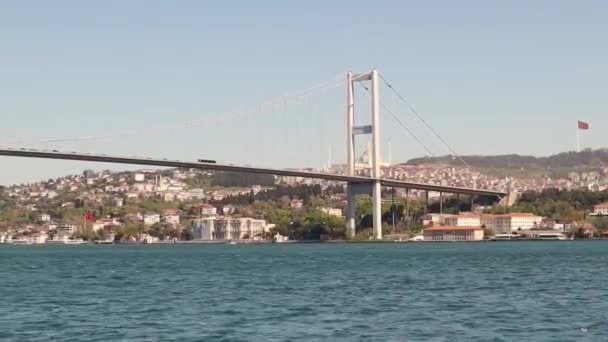 Istanbul Turkije 2023 Juli Brug Marmara Zee Zee Van Marmara — Stockvideo