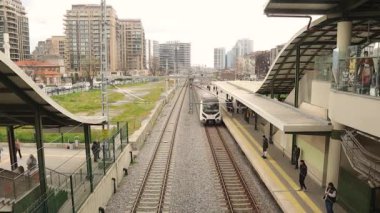 İstanbul, Türkiye. 05.05.2024. İstanbul metrosu. İstanbul metrosu, İstanbul, Türkiye 'ye hizmet veren hızlı bir demiryolu ağı..