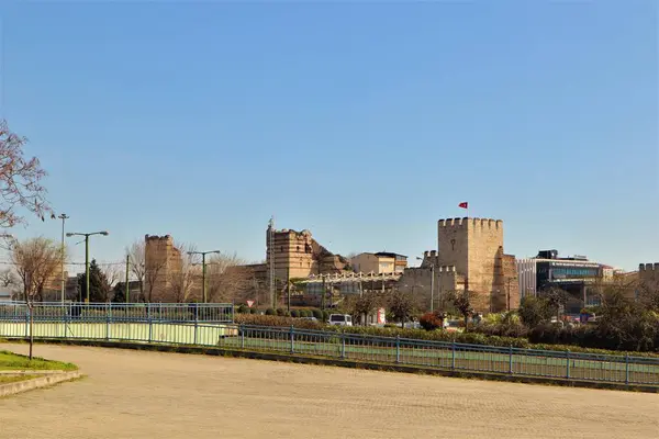 İstanbul, Türkiye. 05.05.2024. İstanbul Şatosu, Fatih ilçesinden kale manzarası; Türkçe: Yedikule.