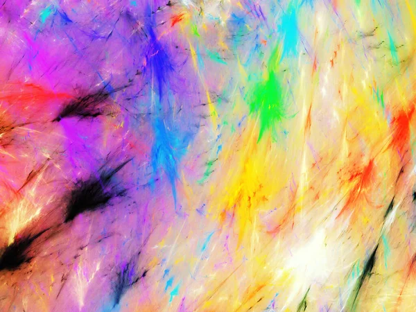 Regenboog Abstracte Fractal Achtergrond Rendering — Stockfoto