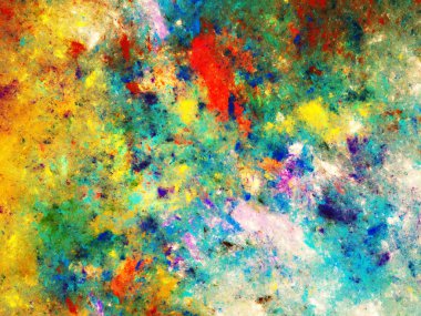 soyut kaotik fraktal arkaplan 3B oluşturma