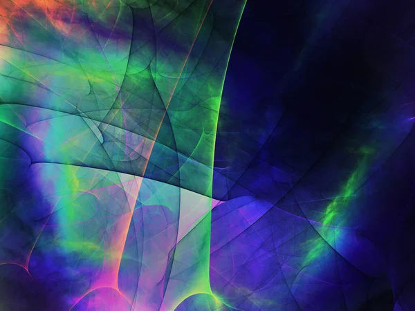 Purple Green Abstract Fractal Background Rendering — Stock Photo, Image