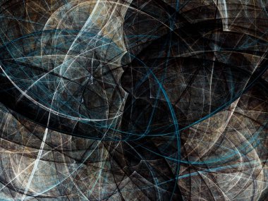 soyut kaotik fraktal arkaplan 3B oluşturma