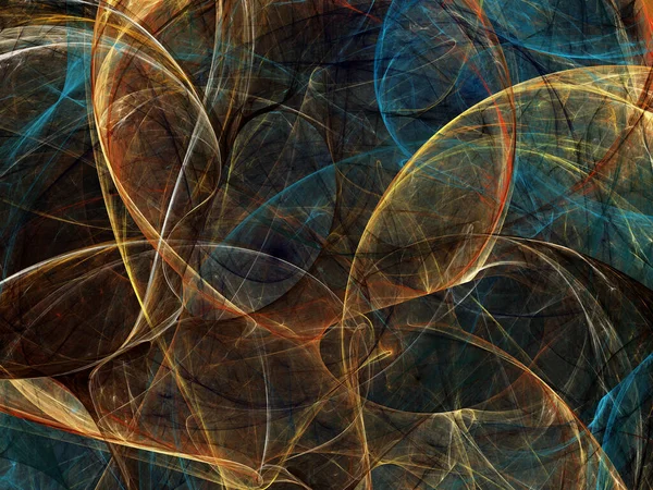 Brown Abstract Fractal Background Rendering — Stock Photo, Image