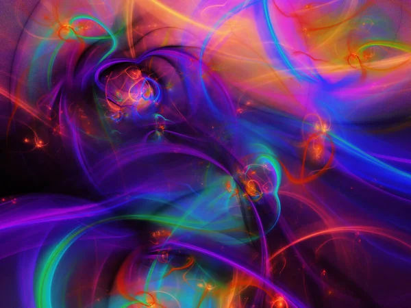 blue and purple abstract fractal background 3d rendering