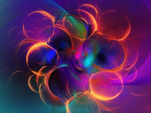 blue and purple abstract fractal background 3d rendering