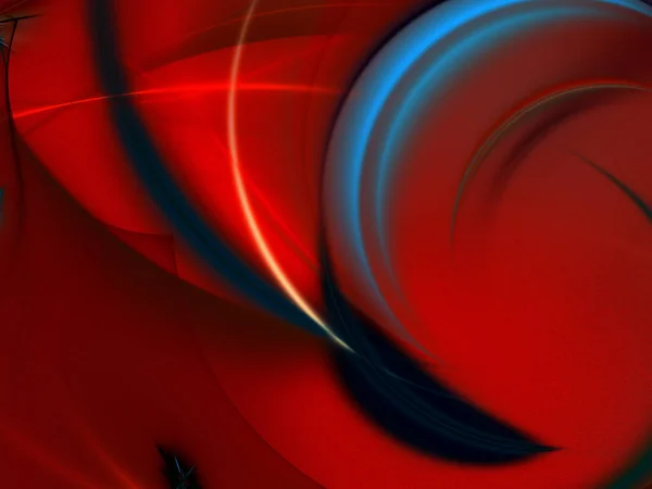 Röd Abstrakt Fraktal Bakgrund Rendering — Stockfoto