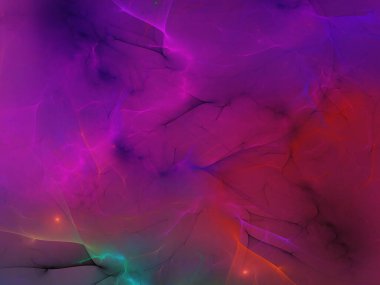 mor soyut fraktal arkaplan 3d oluşturma