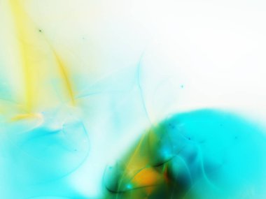 mavi soyut fraktal arkaplan 3d oluşturma