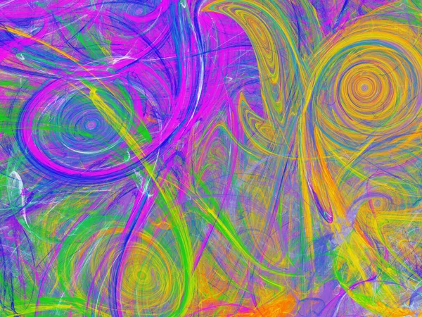 Abstrakte Chaotische Fraktale Hintergrund Rendering — Stockfoto
