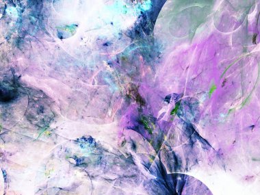 mor soyut fraktal arkaplan 3d oluşturma