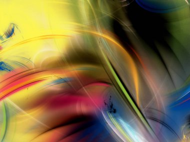 soyut kaotik fraktal arkaplan 3B oluşturma