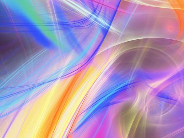 mavi ve mor soyut fraktal arkaplan 3d görüntüleme