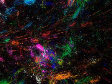 soyut kaotik fraktal arkaplan 3B oluşturma