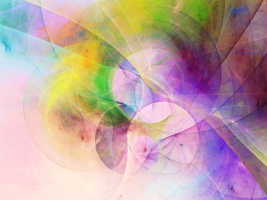 mor soyut fraktal arkaplan 3d oluşturma