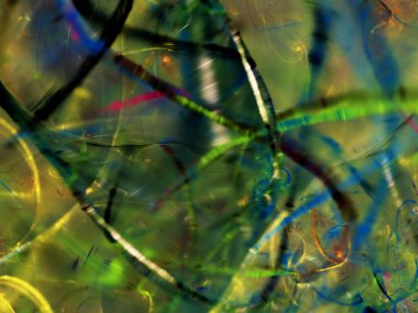 yeşil Soyut Fraktal arka plan 3d render