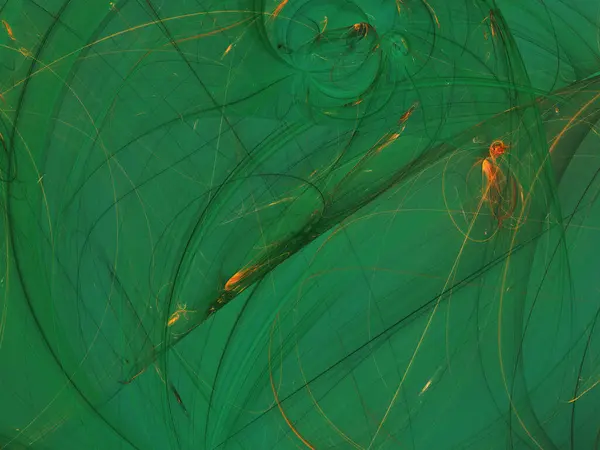 Grüne Abstrakte Fraktale Hintergrund Rendering Stockbild