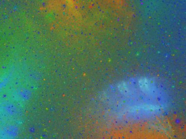 mavi ve yeşil soyut fraktal arkaplan 3d oluşturma