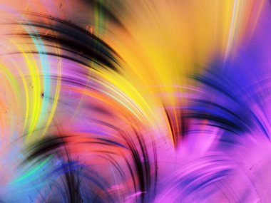 soyut kaotik fraktal arkaplan 3B oluşturma