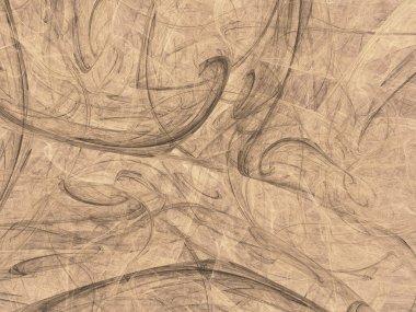 kahverengi soyut fraktal arkaplan 3d oluşturma