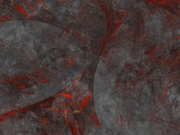Roter Abstrakter Fraktaler Hintergrund Rendering Stockfoto