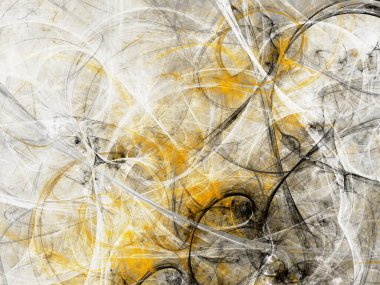 kahverengi soyut fraktal arkaplan 3d oluşturma