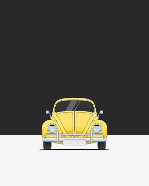 Almanya, 1966 Volkswagen Böceği 1300. Antika araba.