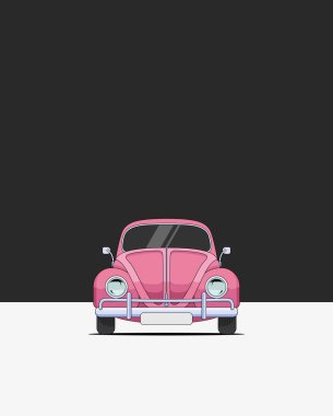 Almanya, 1966 Volkswagen Böceği 1300. Antika araba.